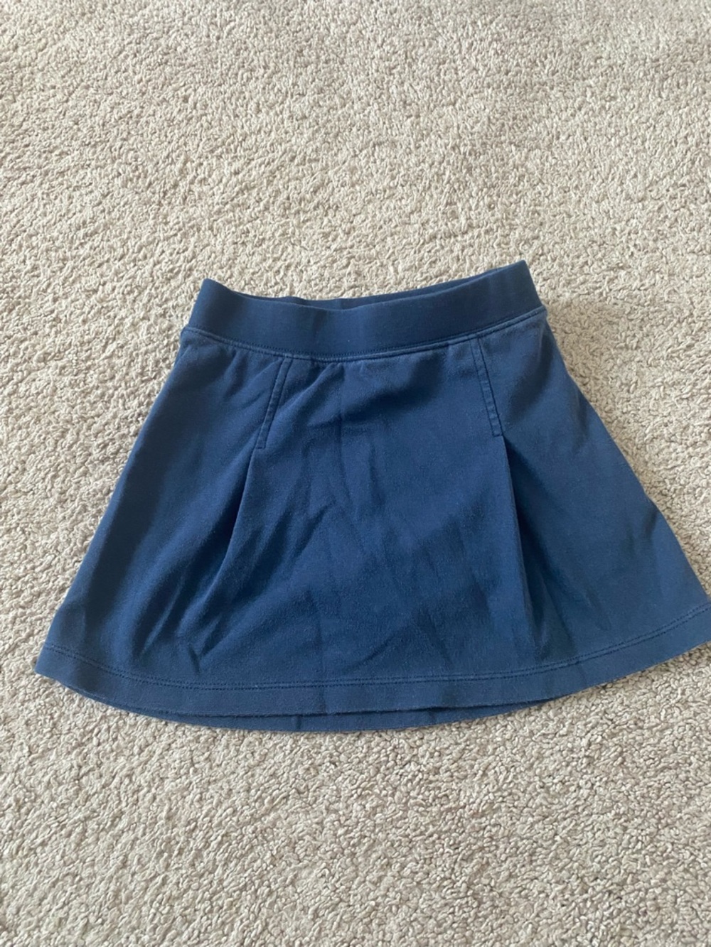 Girls Navy Blue Circle Skirt